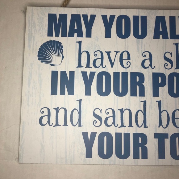 Surf Style Beach Sign Sand Between Your Toes BNWT - Picture 4 of 11